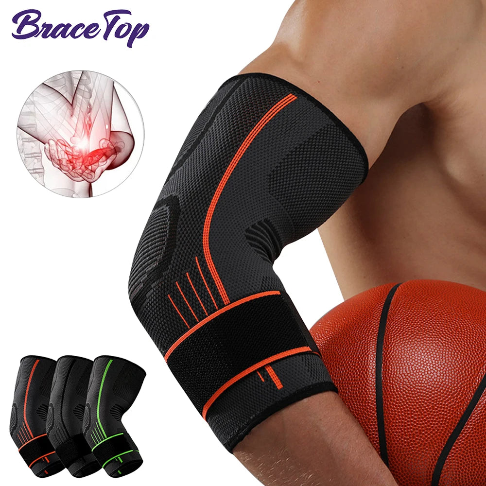 1 PCS Adjustable Elbow Brace Support Wrap for Joint, Arthritis Pain Relief, Golf Elbow, Tendonitis