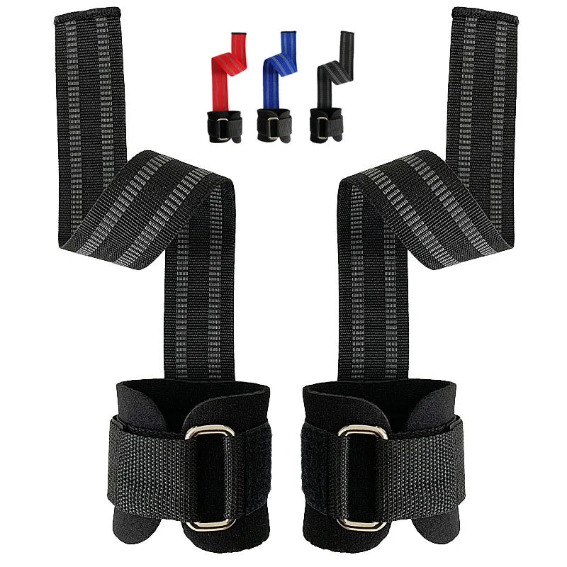 1 Pair Gym Lifting Strap Anti-slip Weight Lifting Fitness Gloves Wrist Wraps Silicone Gel