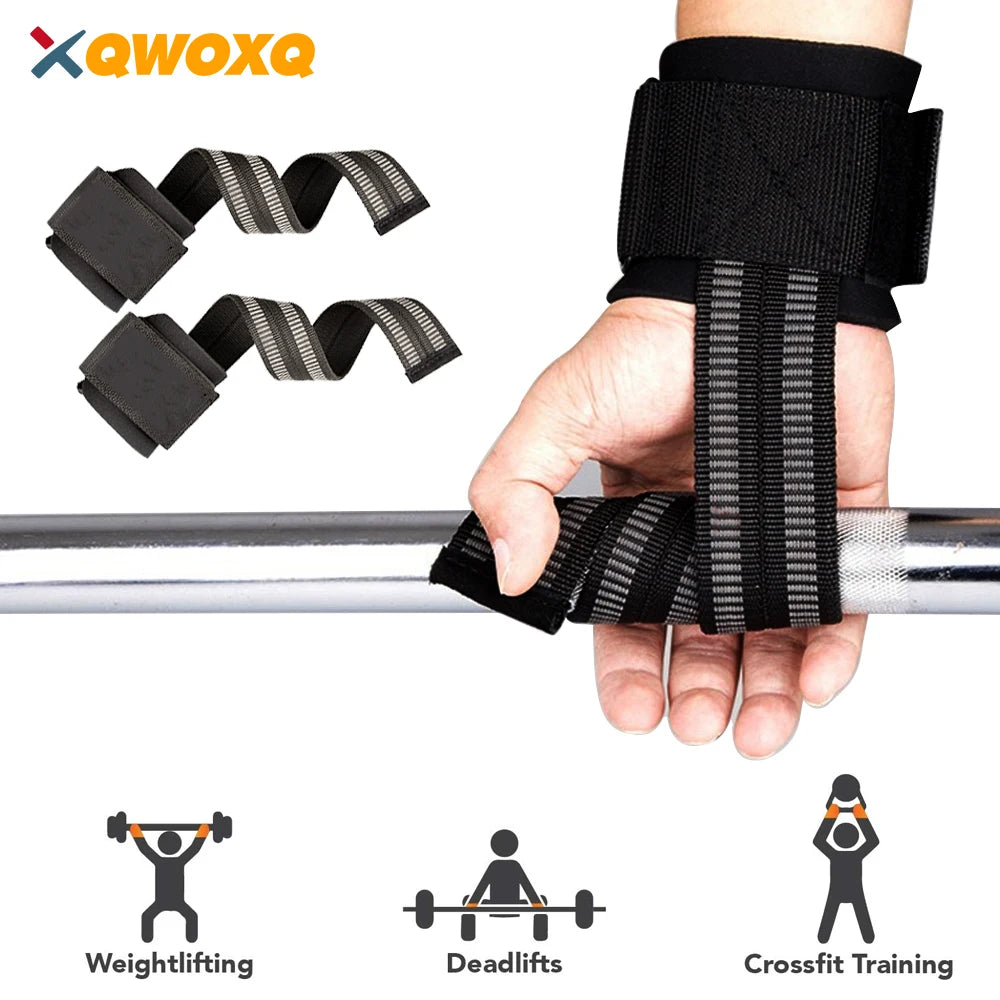 1 Pair Weight Lifting Straps with Wrist Support, New Workout Wrist Wraps for Deadlifting In Gym