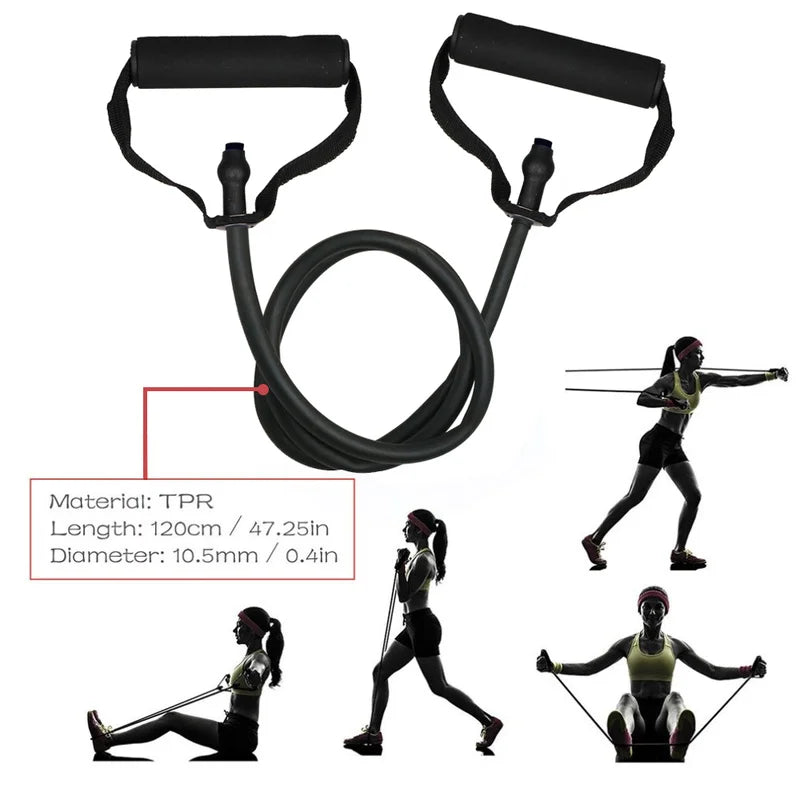 5 Levels Resistance Bands Fitness Yoga Pull Rope Rubber Expander Elastic Band Fitness Rubber Home Gym Workout Exercise Equipment