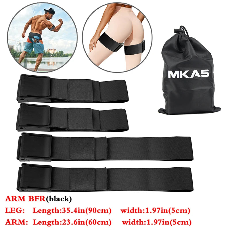 BFR Booty Bands Blood Flow Restriction Bands Resistance Butt Squat Thigh Glutes Hip Building Kaatsu Straps Gym Fitness Equipment