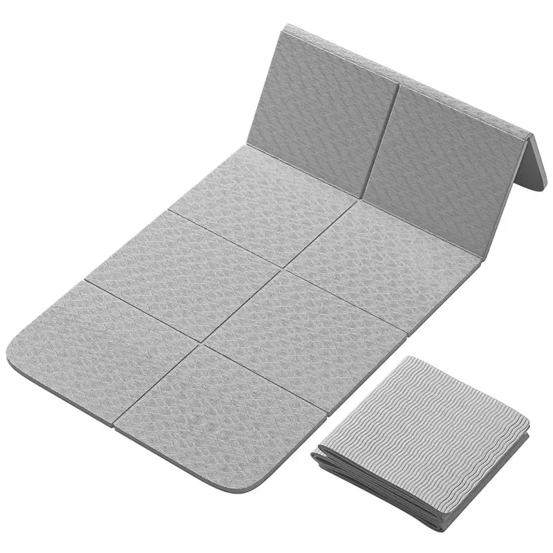 Foldable Yoga Mat Eco Friendly TPE Folding Travel Fitness Exercise Mat Double Sided Non-slip for Yoga Pilates