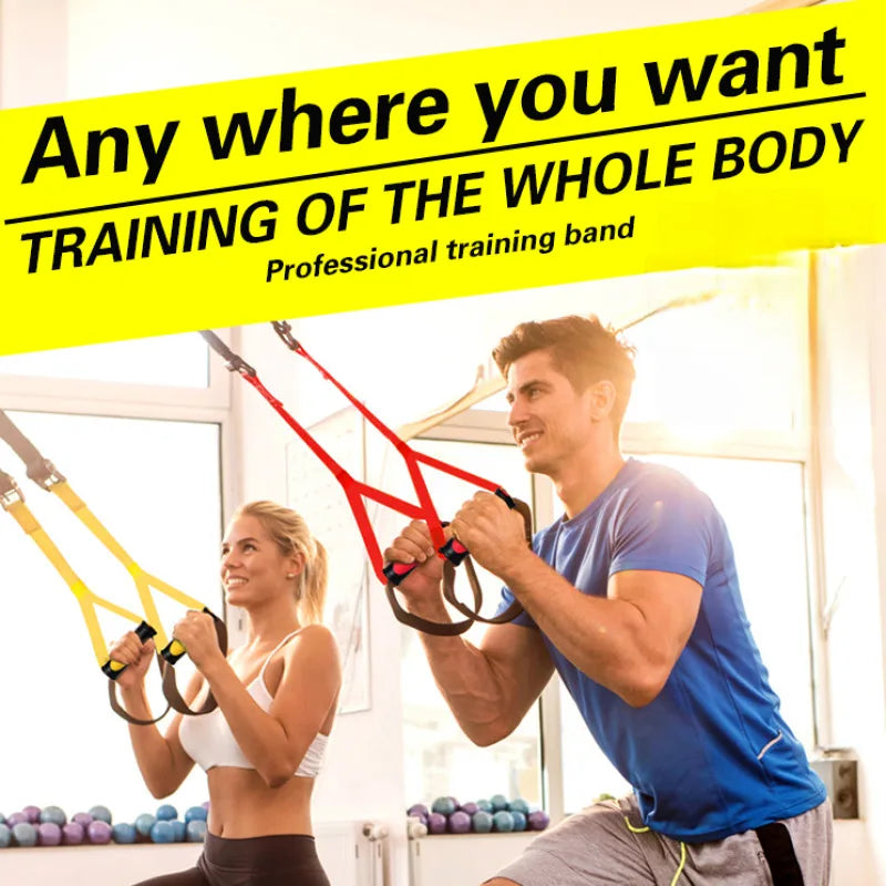Get in Shape with the Hanging Fitness Equipment  Resistance Rope Yoga Belt