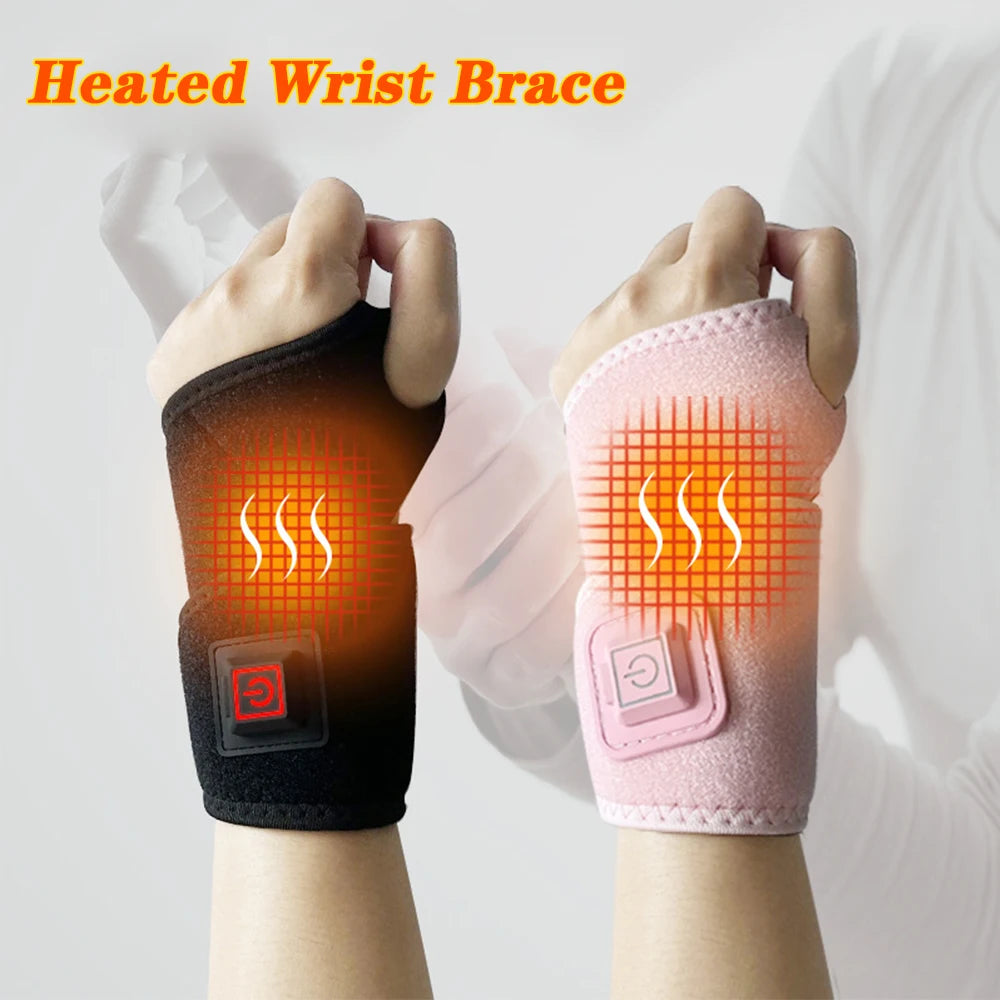 Hand Massager for Arthritis Wristband Physiotherapy Heating Pad Wrist Massager Sports Fitness Joint Pain Relief Wrap