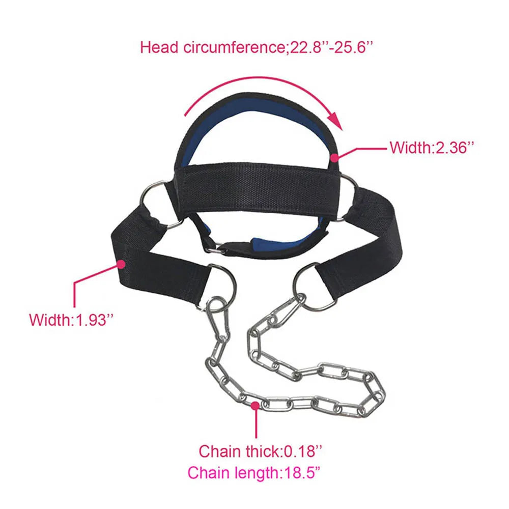 Head Neck Training Head Harness Body Strengh Exercise Strap Adjustable Neck Power Training Gym Fitness