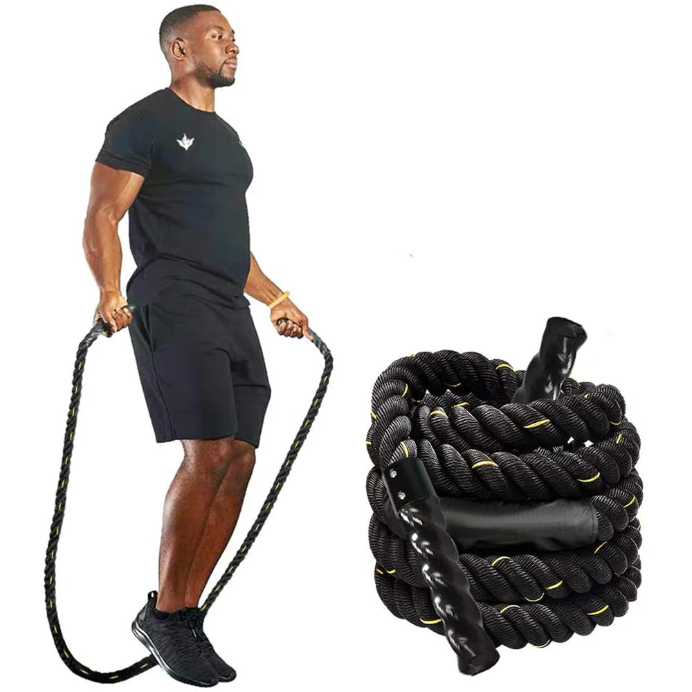 Heavy Jump Rope Crossfit Weighted Battle Skipping Ropes Power Improve Strenght Training Fitness