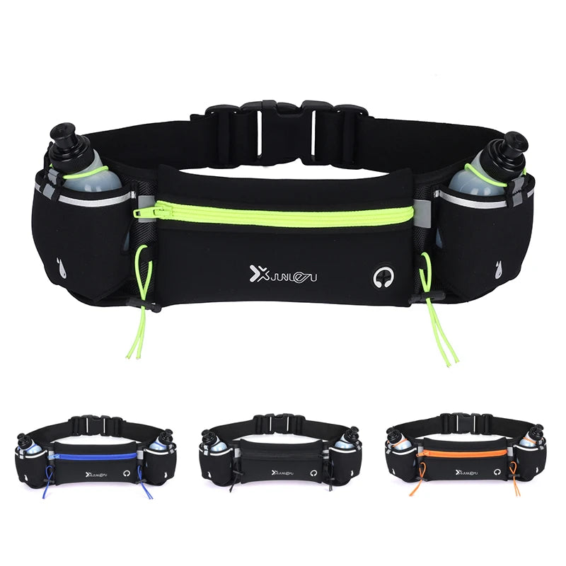 Man/Woman Marathon Trail Running Waist Pack For Phone Water Bottle Sports Fanny Pack Fitness Dual Pocket