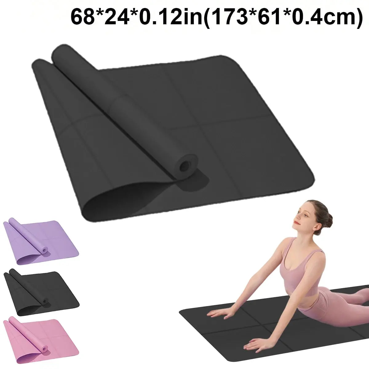 Mat 4MM Thick Yoga Mat Anti-skid Sports Fitness EVA Comfort Foam Yoga Mat for Exercise Yoga