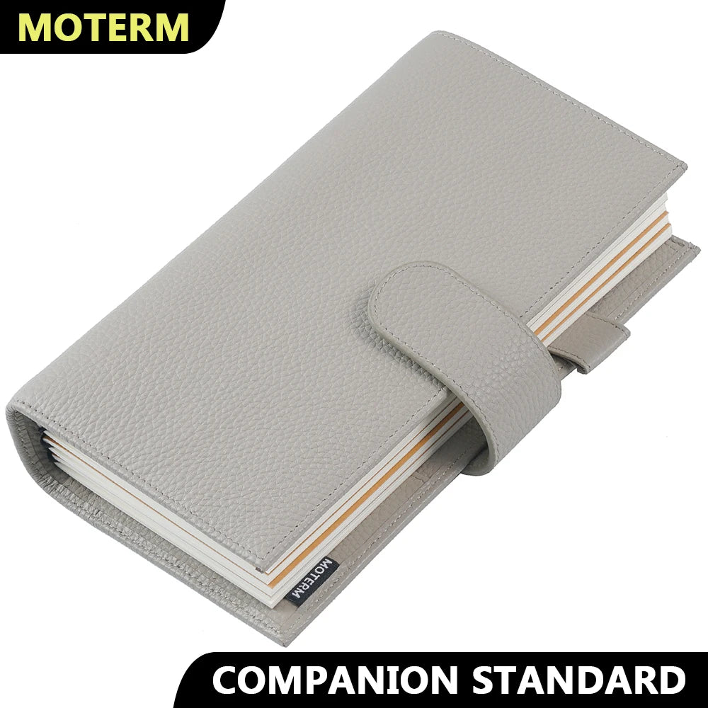 Moterm Companion Travel Journal Standard Size Notebook Genuine Cowhide Organizer