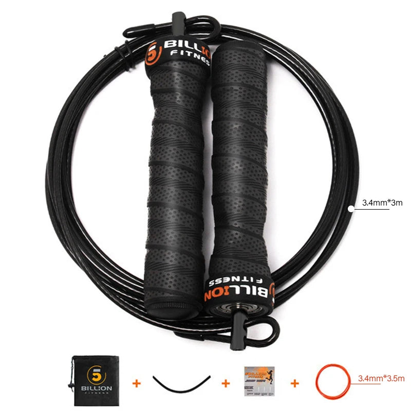 Crossfit Jump Ropes Home Equipment Weighted Professional  Fitness Boxing Training Skipping Rope Gym Workout Exercise