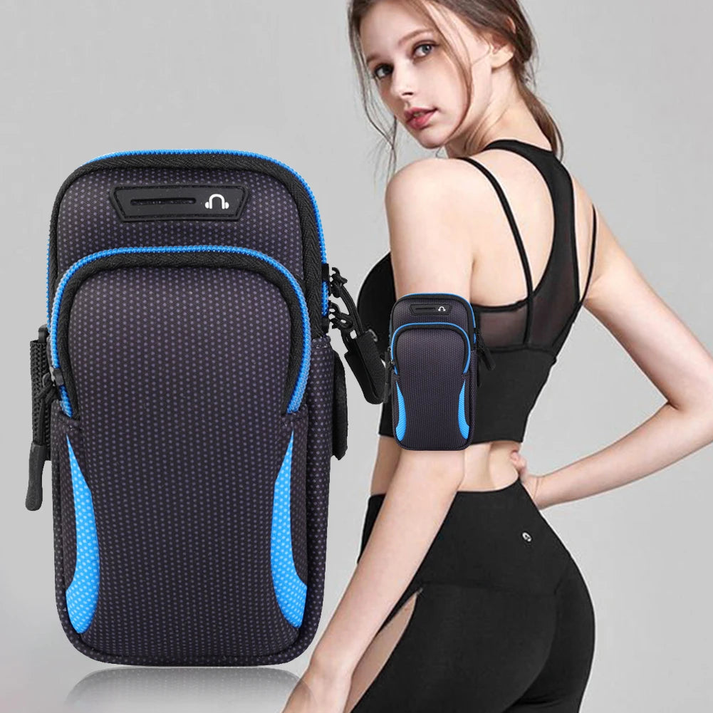 Running Men Women Arm Bags for Phone Money Keys Outdoor Sports Arm Package Bag Running Arm Band
