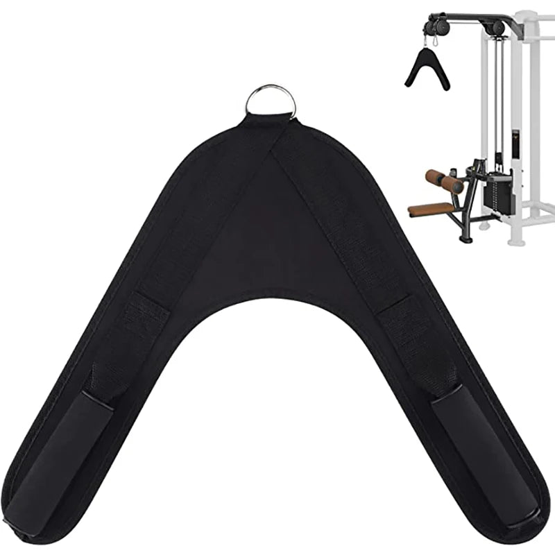 VigorPowerGear-Workout V-shape Abdominal Belt, Ab Exercise Harness, Padded Shoulder Strap, Home Gym Equipment