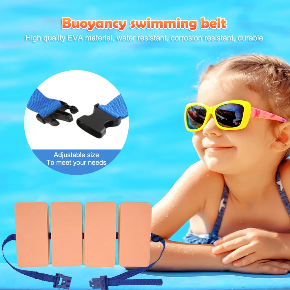 Swimming Exercise Equipment Belt Buoyancy Floating Waist Ring Aquatic Swim Training Safety Belt Adult Child Swimming Belt