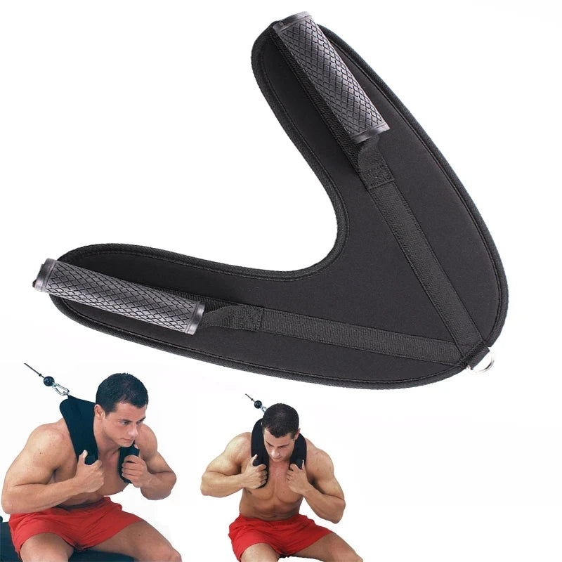 VigorPowerGear-Workout V-shape Abdominal Belt, Ab Exercise Harness, Padded Shoulder Strap, Home Gym Equipment