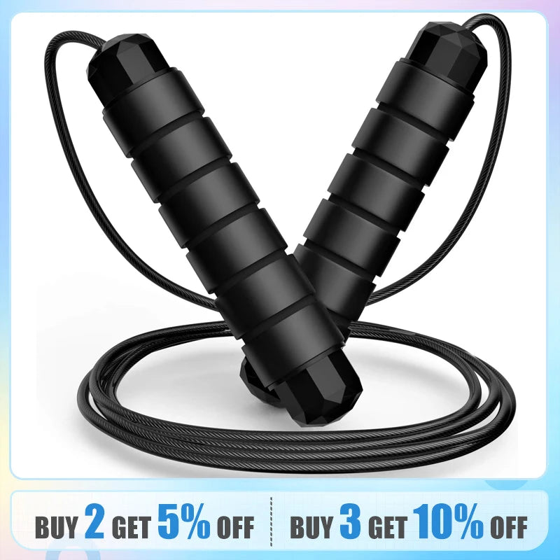 Sports Jump Rope Gym Fitness Home Exercise Professional Skipping Speed Steel Cable Adjustable