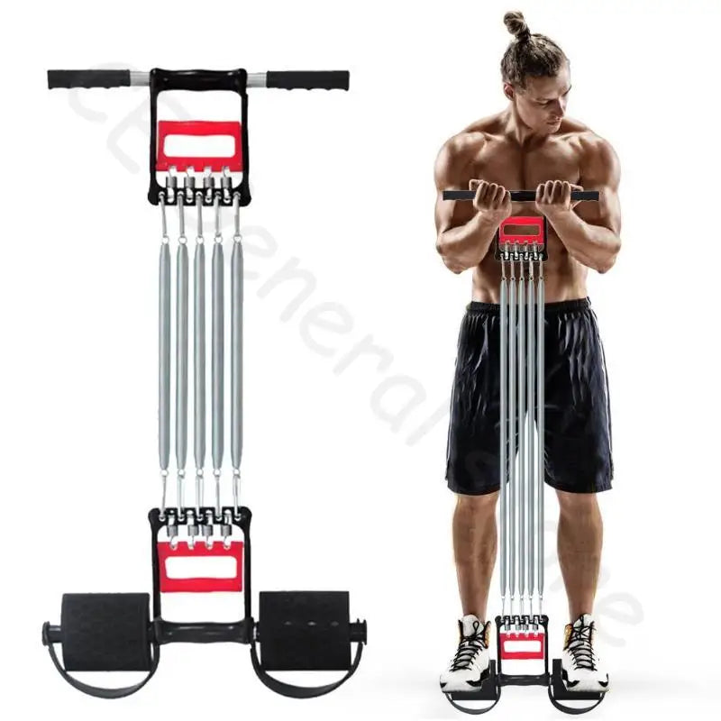 Spring Chest Developer Expander Men Tension Puller Fitness Stainless Steel Muscles Exercise Workout Equipment
