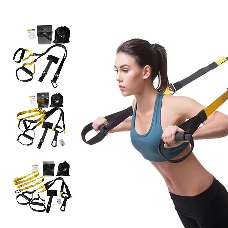 Suspension Trainer Fitness Strength Power Vitality Band Adjustable Yoga Belt Wall Mount Professional Trx Suspension Training