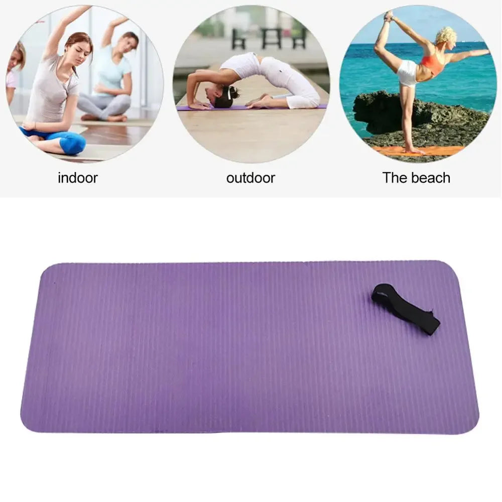Yoga Mat 15MM Thick, Non-slip Fitness Pad For Yoga Exercise Pilates Meditation Gym Extra Thicken Exercise