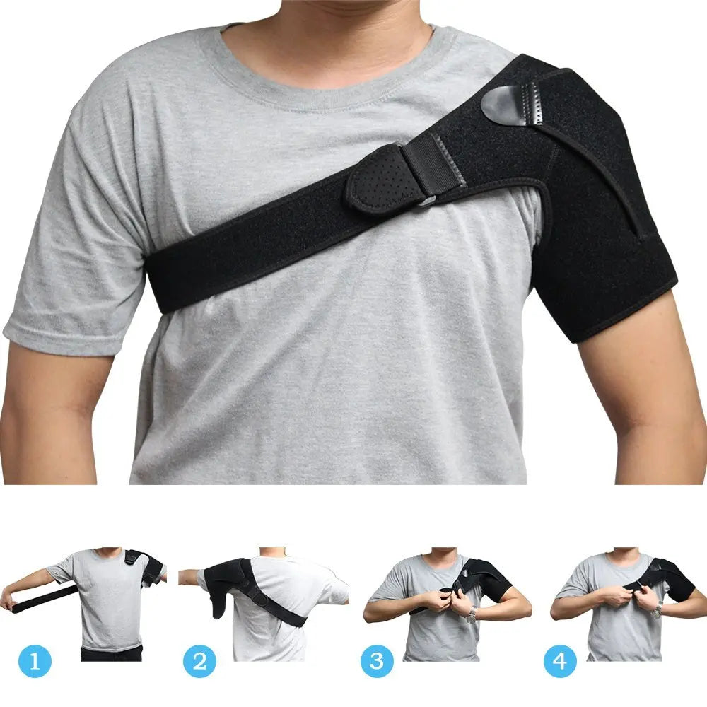 new  Adjustable Left/Right Shoulder Support Bandage Protection Shoulder Girdle Joint Pain Sports Training Equipment