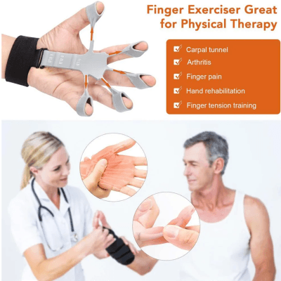 Kraclin Silicone Grip Device Finger Exercise Stretcher Finger Gripper - Fitflexo